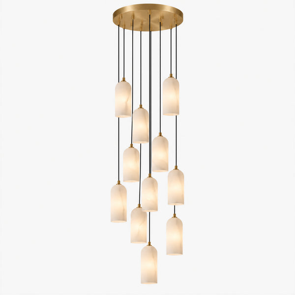 Merovan Alabaster Cascade Chandelier 6