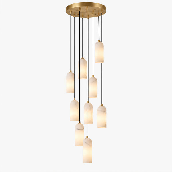 Merovan Alabaster Cascade Chandelier 7