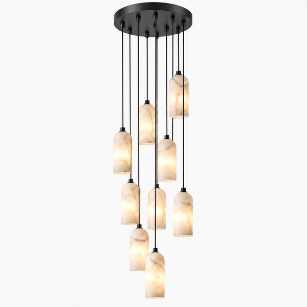 Merovan Alabaster Cascade Chandelier 8