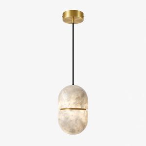 Mervik Alabaster Capsule Pendant Light 10