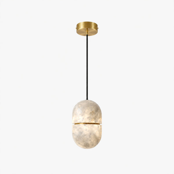 Mervik Alabaster Capsule Pendant Light 2