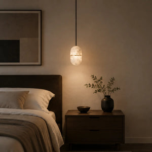 Mervik Alabaster Capsule Pendant Light 3