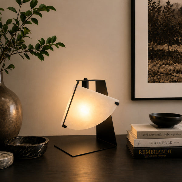 Mirelta Alabaster Wing Table Lamp 6