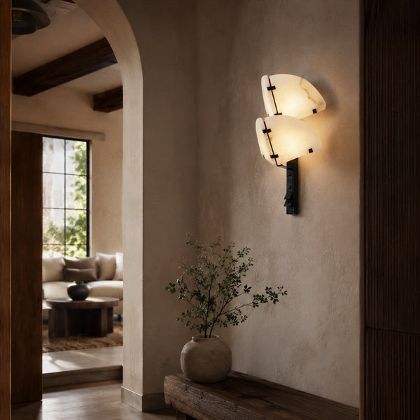Mirelta Alabaster Wing Wall Light 2