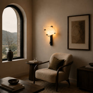 Mirelta Alabaster Wing Wall Light 3