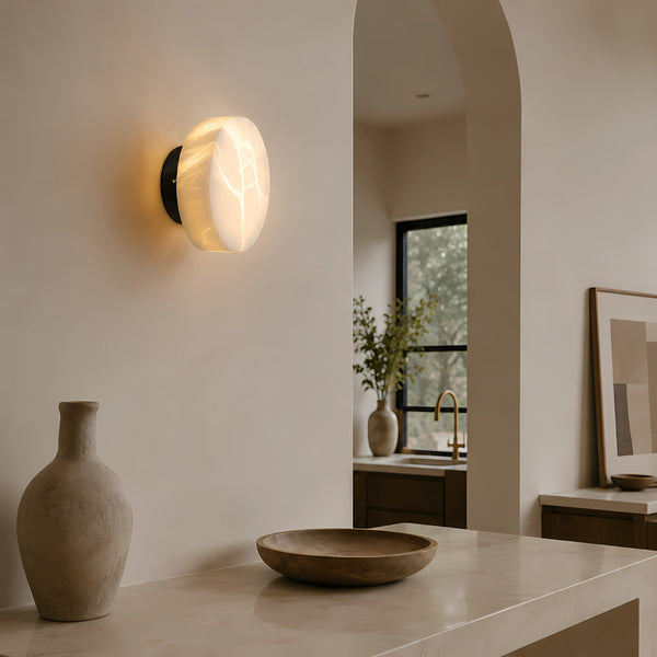 Mirevon Alabaster Pebble Wall Light 7