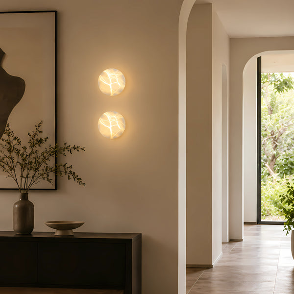 Mirevon Alabaster Pebble Wall Light 8