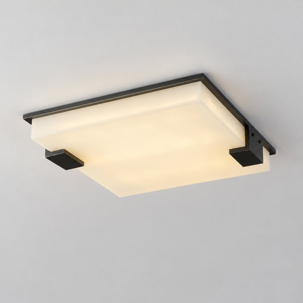 Morlis Alabaster Square Ceiling Light 12