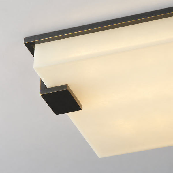 Morlis Alabaster Square Ceiling Light 13