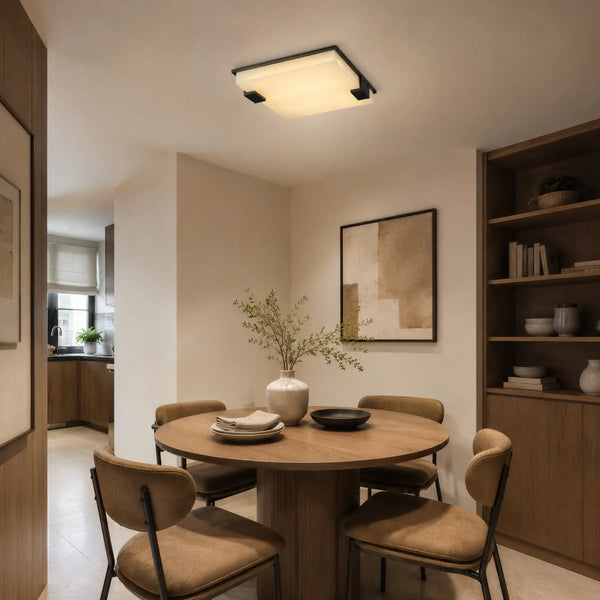 Morlis Alabaster Square Ceiling Light 6