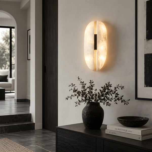 Navellor Alabaster Capsule Wall Lamp 7