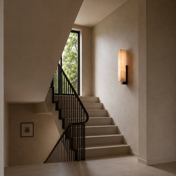 Neravin Alabaster Column Wall Light 5
