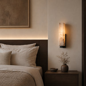 Neravin Alabaster Column Wall Light 6