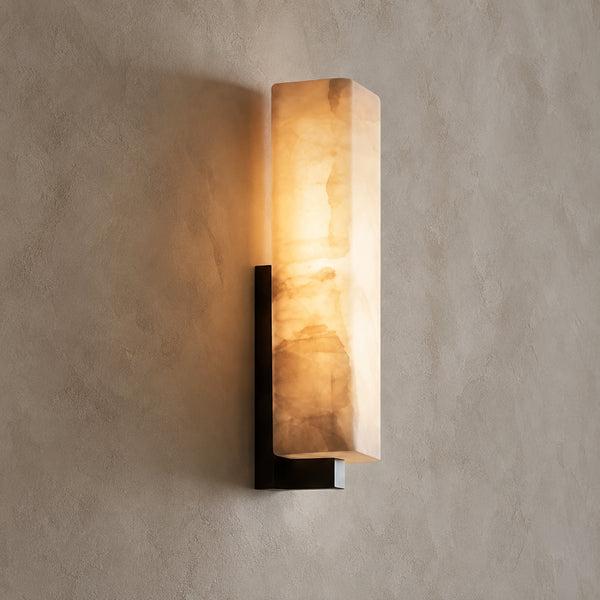 Neravin Alabaster Column Wall Light