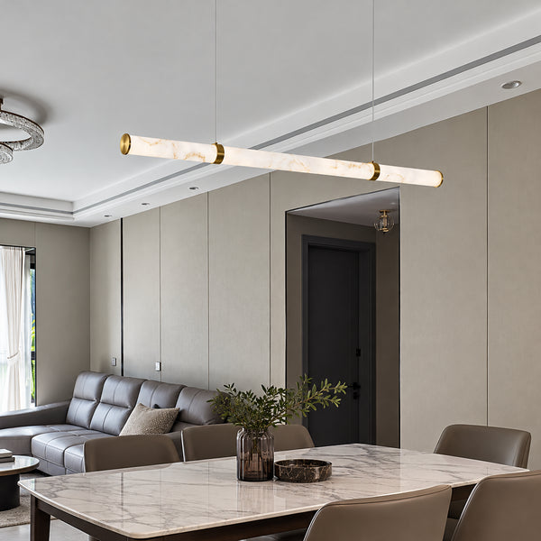 Neraxis Segmented Alabaster Pendant Light 14