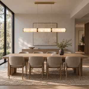 Neraxis Segmented Alabaster Pendant Light 4