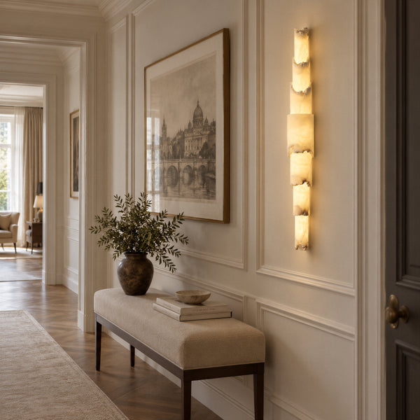 Nerovyn Raw Alabaster Wall Light 4