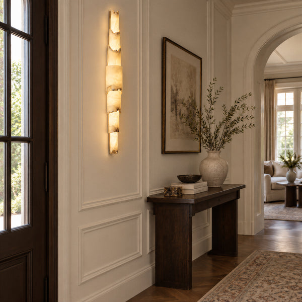 Nerovyn Raw Alabaster Wall Light 5