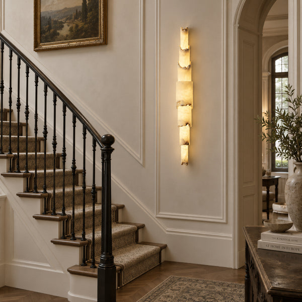 Nerovyn Raw Alabaster Wall Light 6