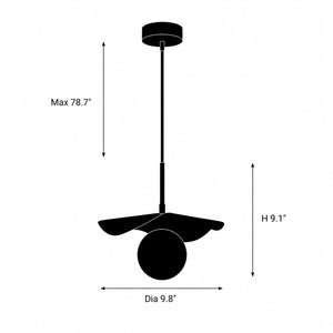 Nerwyn Alabaster Petal Pendant Light 6