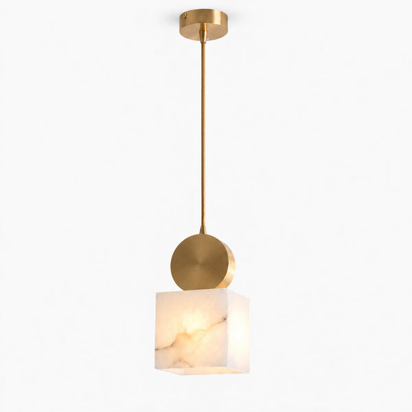Nesaro Alabaster Disc Pendant Light 1