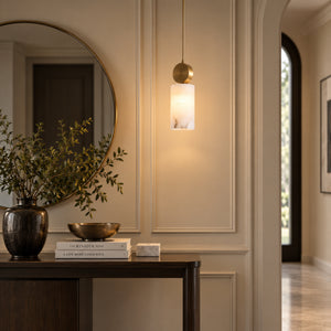 Nesaro Alabaster Disc Pendant Light 2