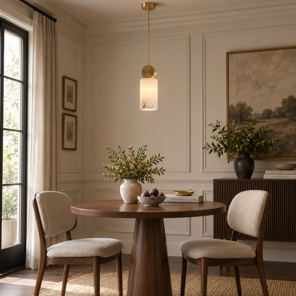 Nesaro Alabaster Disc Pendant Light 7