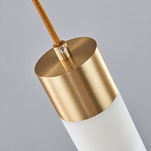 Norqen Alabaster Cylinder Chandelier 17