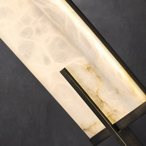 Norvren Rectangular Alabaster Wall Light 15