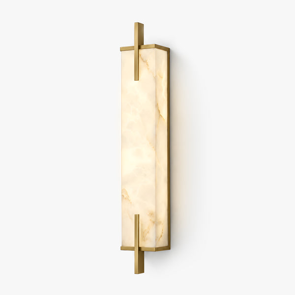 Norvren Rectangular Alabaster Wall Light 2