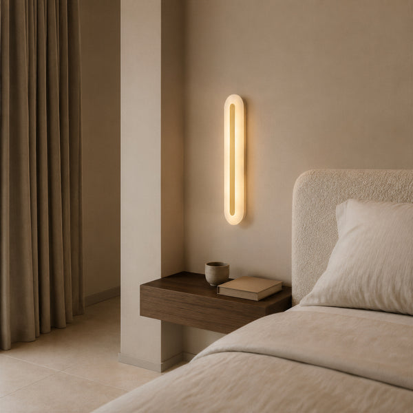 Nureven Alabaster Linear Wall Light 7