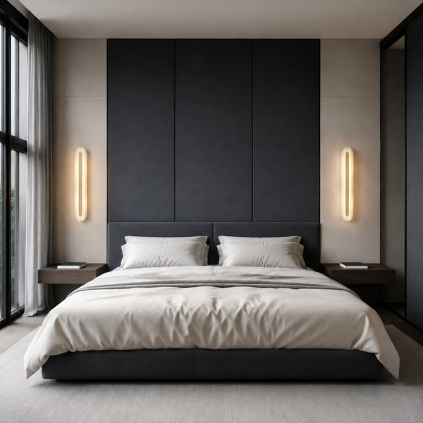 Nureven Alabaster Linear Wall Light 9