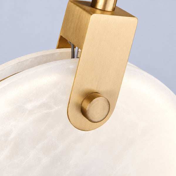 Oavre Alabaster Disc Chandelier 19