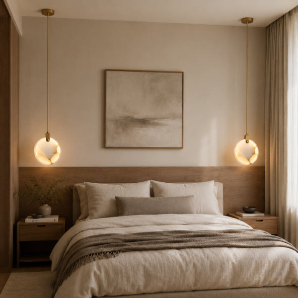 Oavre Alabaster Disc Chandelier 6