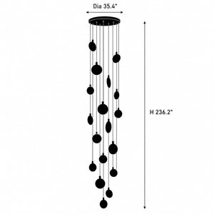 Oavre Alabaster Disc Chandelier 8