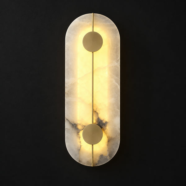 Odravelle Alabaster Oval Wall Lamp 10