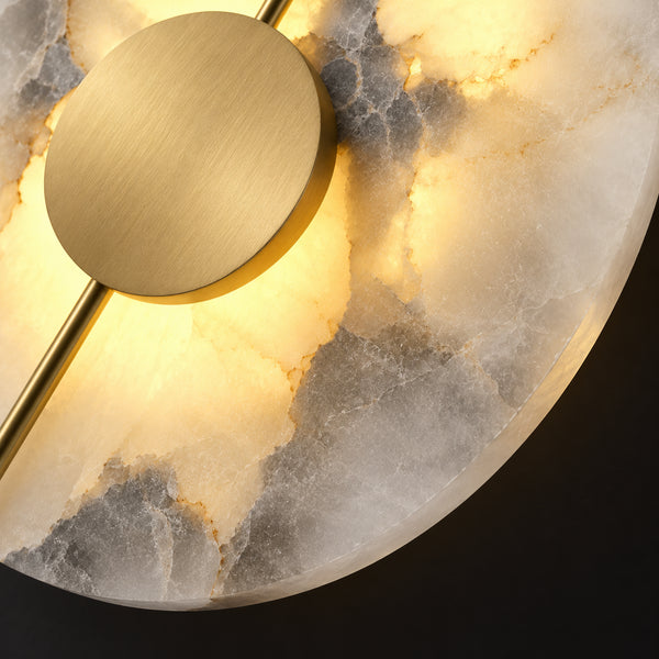 Odravelle Alabaster Oval Wall Lamp 11