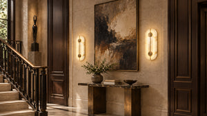 Odravelle Alabaster Oval Wall Lamp 8