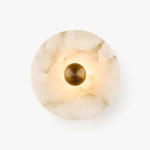 Odraven Round Alabaster Wall Light 1