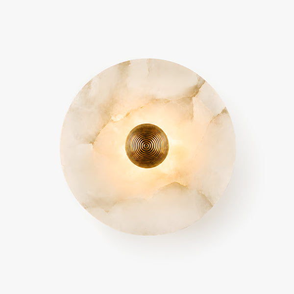 Odraven Round Alabaster Wall Light 1