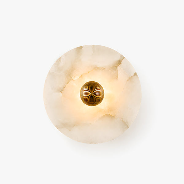 Odraven Round Alabaster Wall Light 10