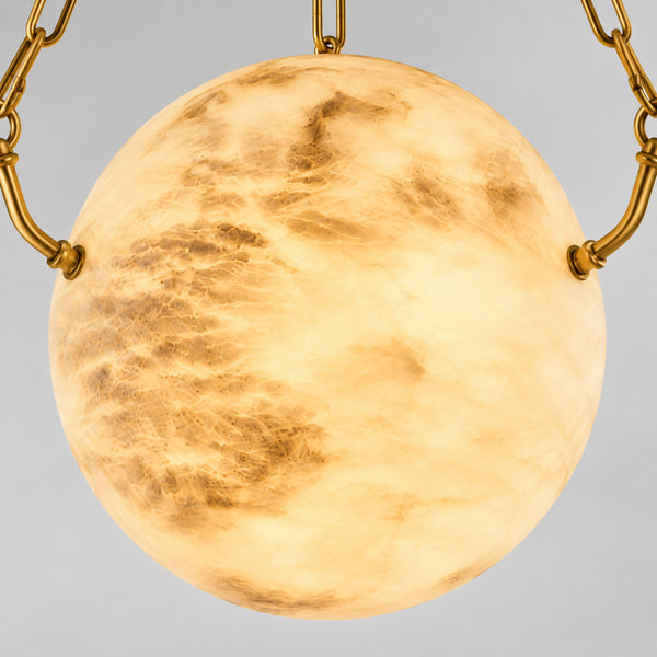 Orbexa Alabaster Globe Pendant Light 12