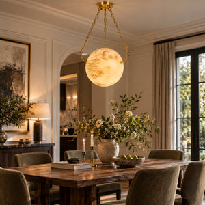 Orbexa Alabaster Globe Pendant Light 4
