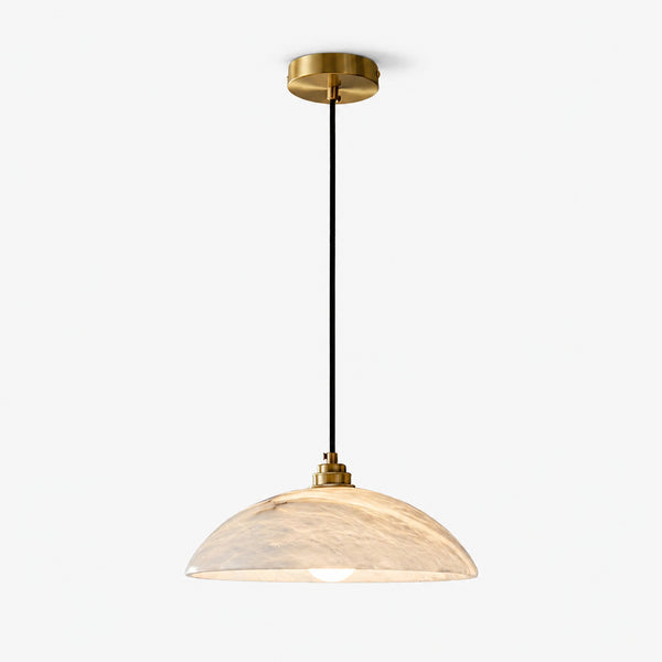 Orelvane Alabaster Dome Pendant Light 1