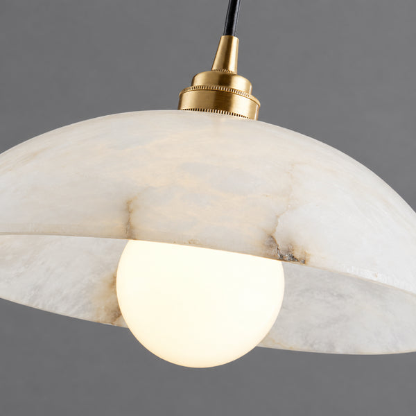 Orelvane Alabaster Dome Pendant Light 12