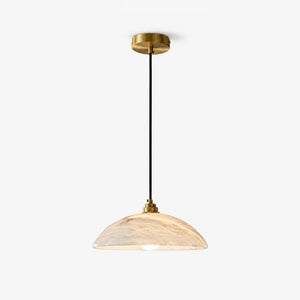 Orelvane Alabaster Dome Pendant Light 2