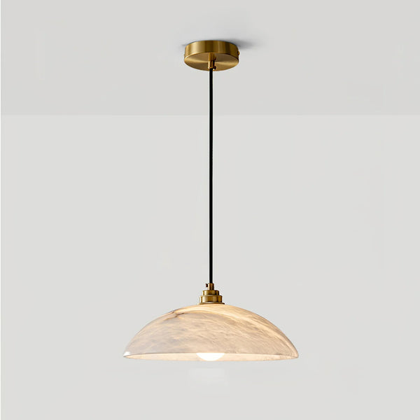 Orelvane Alabaster Dome Pendant Light 3