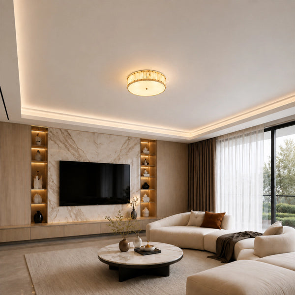Orelvk Alabaster Ceiling Light 5