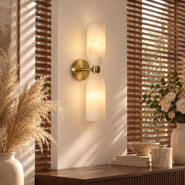 Orenvail Alabaster Wall Light 1
