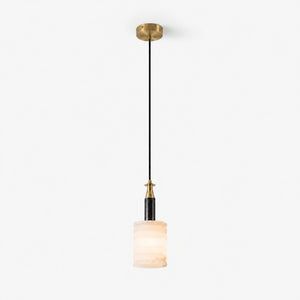 Orlisk Alabaster Ribbed Pendant Light 1